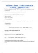 NSG3600 - EXAM 1 QUESTIONS WITH CORRECT ANSWERS 2025