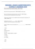 NSG3600 - EXAM 3 QUESTIONS WITH CORRECT ANSWERS 2025
