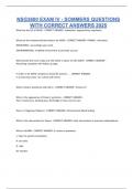 NSG3600 EXAM IV - SOMMERS QUESTIONS WITH CORRECT ANSWERS 2025