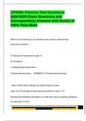 CPHON EXAM PACKAGE DEAL QUESTIONS AND VERIFIED DETAILED ANSWERS &vert; 100&percnt; GUARANTEED PASS &vert; ALREADY GRADED A&plus;