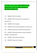 CSFSM EXAM PACKAGE DEAL QUESTIONS AND VERIFIED DETAILED ANSWERS &vert; 100&percnt; GUARANTEED PASS &vert; ALREADY GRADED A&plus;
