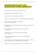 ARTHREX SPORTS IOT &lpar;DAY 2 TEST&rpar; QUESTIONS WITH CORRECT ANSWERS 2025