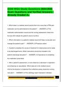 D220 WGU Study Questions 2024&sol;2025  Exam Questions and Verified Answers &vert;  Already Graded A&plus; 