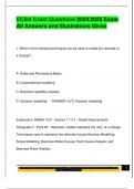 ECBA Exam Questions 2024&sol;2025 Exam  All Answers and Illustrations Given