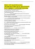 MSSC CPT MAINTENANCE AWARENESS PRE 12