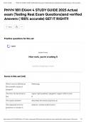 PNVN 1811 EXAM 4 STUDY GUIDE 2025 Actual exam &lpar;Testing Real Exam Questions&rpar;and verified Answers &lpar; 100&percnt; accurate&rpar; GET IT RIGHT&excl;&excl;