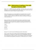 FFM - Maintaining Compliance Test with Complete Solutions 2025
