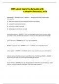 FFM Latest Exam Study Guide with Complete Solutions 2025