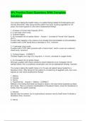 3Ps Practice Exam Questions With Complete Solutions