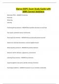 Glynco BOP1 Exam Study Guide with 100&percnt; Correct Solutions
