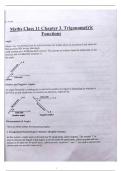 Trigonometry Class XI