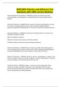 IMED1004 Vitamins and deficiency Test Questions with 100&percnt; Correct Solutions