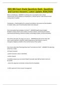 ISDS 406 Exam Study Questions Bank- Questions and Correct Answers&vert; Latest Update 2024&sol;2025