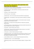 GCH 205 FINAL EVALUATION CORE QUESTIONS WITH SOLUTIONS 2025 GRADED A&plus;