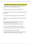 ISDS 406 Exam Questions and Correct Answers