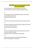 ISDS 406 Test Practice Questions with Accurate Solutions