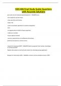 ISDS 406 Final Study Guide Questions with Accurate Solutions