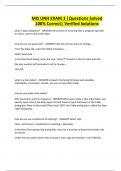 MIS UNH EXAM 3 &vert;Questions Solved 100&percnt; Correct&vert; Verified Solutions