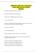 ADMN 410 - MIS Exam 1 &vert;Questions Solved 100&percnt; Correct&vert; Verified Solutions