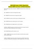 UNH MIS Exam 2 KIM &vert;Questions Solved 100&percnt; Correct&vert; Verified Solutions