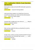 CDL Combination Vehicles Exam Questions and Answers&period;docx