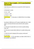 Dates & Time Lengths - UST Exam Questions And Answers&period;docx