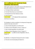 ICC California UST Inspector Exam Questions And Answers&period;docx