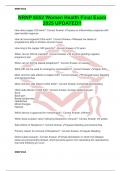 NRNP 6552 Women Health Final Exam 2025 UPDATED&excl;&excl;