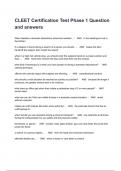 CLEET Certification Test Phase 1 Question and answers