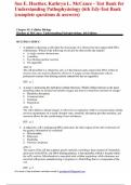 Sue E&period; Huether&comma; Kathryn L&period; McCance - Test Bank for Understanding Pathophysiology &lpar;6th Ed&rpar;-Test Bank &lpar;complete questions & answers&rpar;