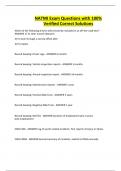 NATMI Exam Questions with 100&percnt; Verified Correct Solutions