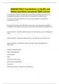 NEBOSH NGC1 Foundations in Health and Safety-Questions Answered 100&percnt; Correct