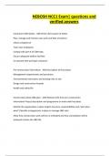 NEBOSH NCC1 Exam&vert; questions and verified answers