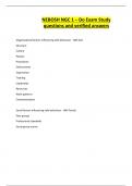 NEBOSH NGC 1 &ndash; Do Exam Study questions and verified answers