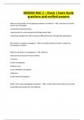 NEBOSH NGC 1 &ndash; Check &vert; Exam Study questions and verified answers
