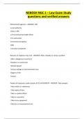 NEBOSH NGC 1 &ndash; Law Exam Study questions and verified answers
