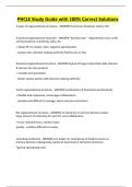 PHCLE Study Guide with 100&percnt; Correct Solutions