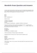 Wonderlic Exam Question and Answers