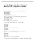 wonderlic practice Exam Revised Edition with Complete Solutions