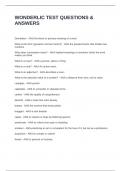 WONDERLIC TEST QUESTIONS & ANSWERS