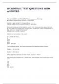 WONDERLIC TEST QUESTIONS WITH ANSWERS