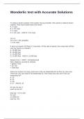 Wonderlic test with Accurate Solutions