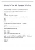 Wonderlic Test with Complete Solutions