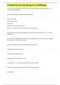 Financial Accounting Ivy Software exam questions and complete correct answers 2025