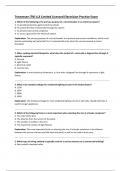 Tennessee &lpar;TN&rpar; LLE Limited Licensed Electrician Practice Exam