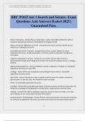 RBC POST test 1 Search and Seizure&period; Exam Questions And Answers &vert;Latest 2025 &vert; Guaranteed Pass