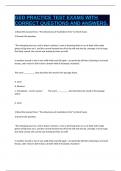 GED PRACTICE TEST EXAMS WITH CORRECT QUESTIONS AND ANSWERS&period;