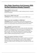 Hers Rater Questions And Answers With Verified Solutions Already Passed&excl;&excl;&excl;