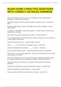 NU220 EXAM 2 PRACTICE QUESTIONS WITH CORRECT DETAILED ANSWERS 