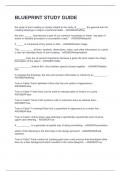 BLUEPRINT STUDY GUIDE